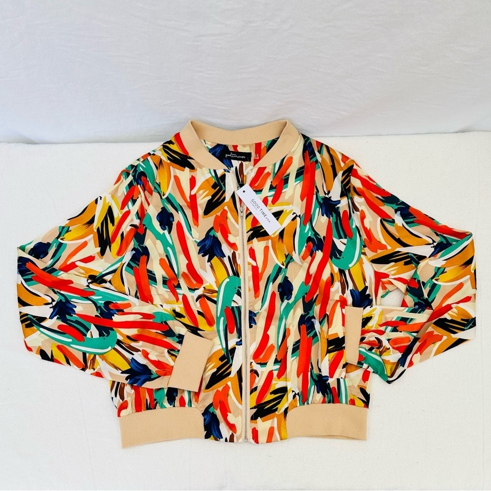 Good time U.S.A Colorful Patterned Women's Jacket